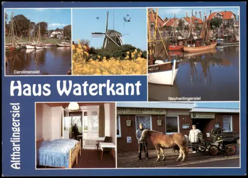 Altharlingersiel-Neuharlingersiel Ortsansichten Gasthaus Haus Waterkant  1996