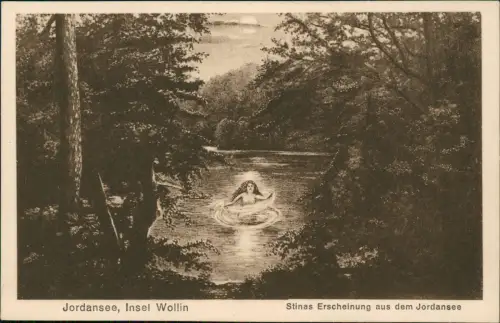 Postcard Misdroy Międzyzdroje Stinas Erscheinung aus dem Jordansee 1924