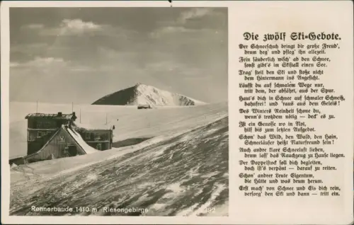 Spindlermühle Špindlerův Mlýn | Spindelmühle Rennerbaude 12 Ski-Gebote 1930