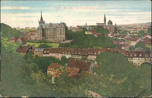 Postcard Teplitz-Schönau Teplice Blick von der Stephanshöhe 1906