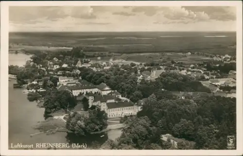 Ansichtskarte Rheinsberg Luftbild Fliegeraufnahme 1938