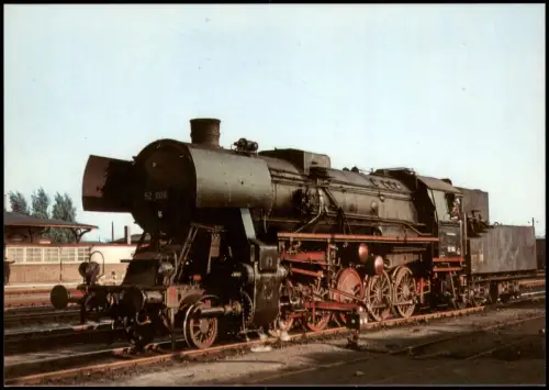 Ansichtskarte Elsterwerda Wikow Güterzug-Lokomotive Baureihe 52 1967