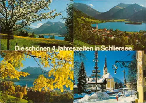 Ansichtskarte Schliersee Die 4 Jahreszeiten in Schliersee 1984