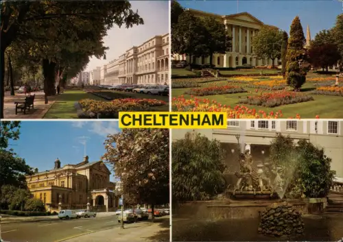 Cheltenham MB  The Promenade, Imperial Gardens,   Neptune's Fountain 1990