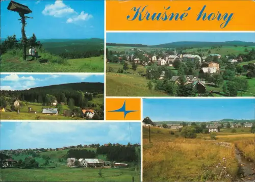 Mehrbildansicht Krušné hory Erzgebirge Nové Hamry, Pernink und Abertamy 1977