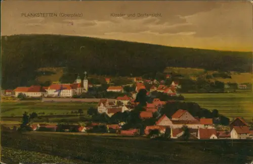 Ansichtskarte Plankstetten-Berching Bacham Kloster Dorf  1917 Feldpoststempel