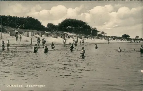 Postcard Bodenhagen Bagicz Strandleben 1928