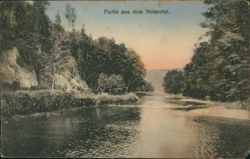 Ansichtskarte Zittau Neißetal colorierte AK 1913