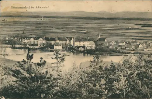 Ansichtskarte Ettmannsdorf-Schwandorf Stadtblick 1917