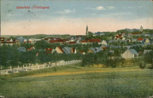 Ansichtskarte Osterfeld Sachsen Anhalt Partie an der Stadt 1920