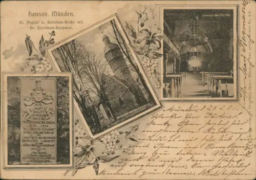 Ansichtskarte Hann. Münden 3 Bild St. Aegidien-Kirche 1902