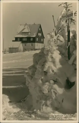 Oberbärenburg-Altenberg Erzgebirge Pension Zugspitze im Winter 1930 Privatfoto