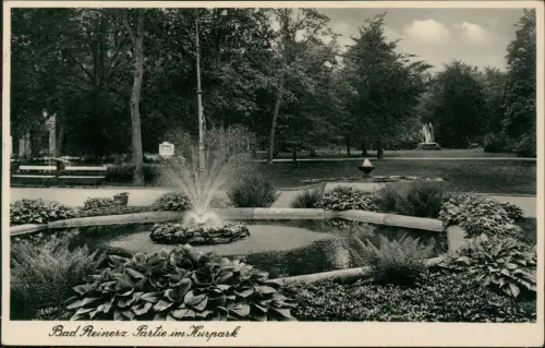 Postcard Bad Reinerz Duszniki-Zdrój Partie im Kurpark 1937