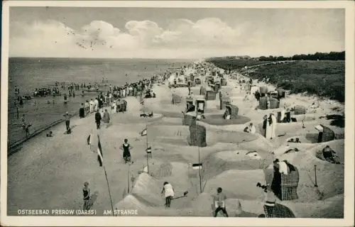 Ansichtskarte Prerow Am Strande - Strandkörbe 1932