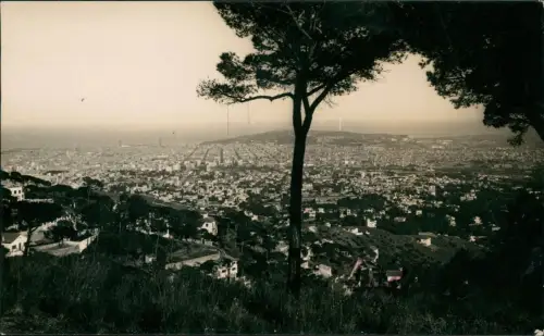 Postale Barcelona Totale - Fotokarte 1952