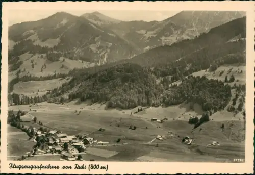Rubi-Oberstdorf (Allgäu) Gasthof Rubihorn Luftbild Flugzeugaufnahme 1942
