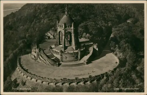 Ansichtskarte Porta Westfalica Luftbild Porta Westfalica 1936