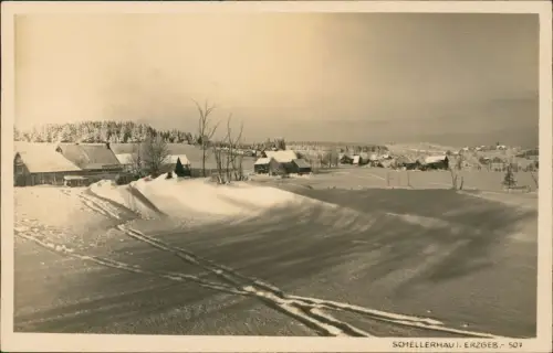 Schellerhau-Altenberg (Erzgebirge) Partie an der Stadt im Winter 1939