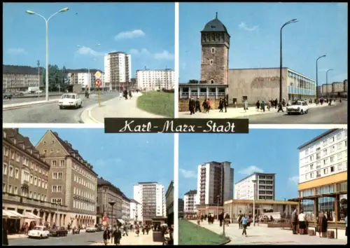 Chemnitz Karl-Marx-Stadt Ernst-Thäl.-Straße, Wilh.-Pieck-Straße 1968