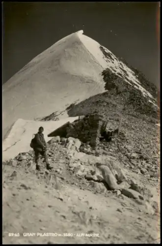 Pfitsch Gran Pilastro Hochfeiler Bergsteiger und Rifugio Città di Monza 1960
