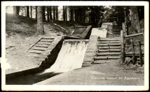 Postkaart Loenen-Apeldoorn Waterval Loenen 1940