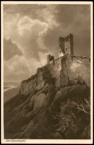 Ansichtskarte Königswinter Burgruine Drachenfels 1915
