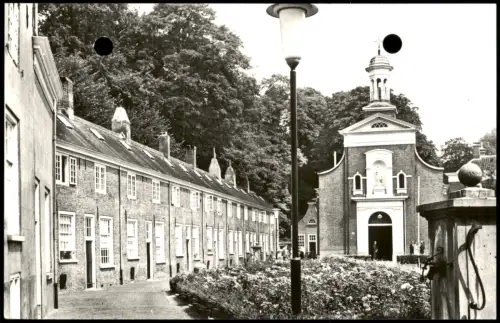 Postkaart Breda Begijnhof mit Kapelle 1955