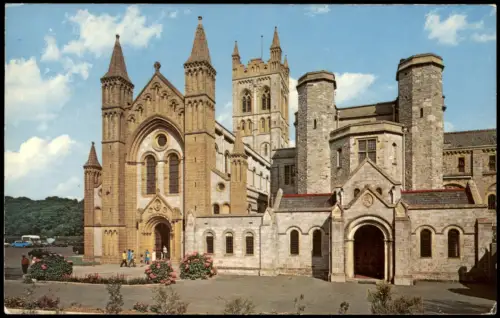Postcard Buckfastleigh Buckfast Abbey 1977