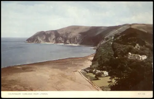 Postcard Lynton Küstenansicht Countisbury Foreland 1960