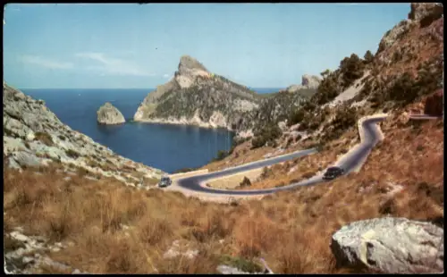 Postale Formentor Carretera de Formentor 1962
