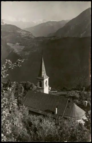 CPA La Ravoire Kirche von Ravoire mit Blick auf Chemin 1950