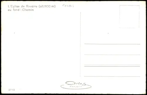 CPA La Ravoire Kirche von Ravoire mit Blick auf Chemin 1950