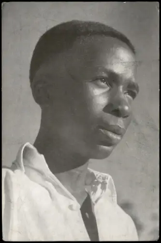 Postkaart Velsen Porträt eines jungen Afrikaners, Lavigerie-College 1960