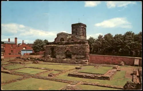 Postcard Leicester Jewry Wall Site und St. Nicholas Church 1970