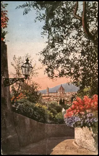 Florenz Firenze Panorama von Florenz mit dem Dom Santa Maria del Fiore 1933