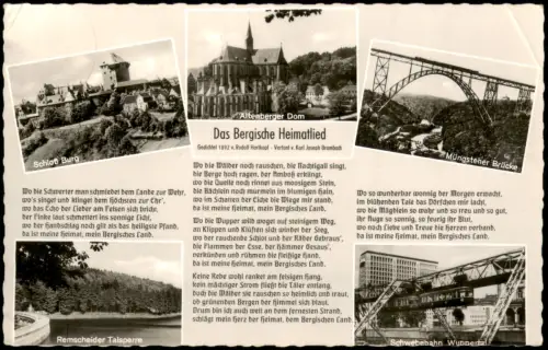 Bergisches Land Das Bergische Heimatlied mit Regionalansichten 1955