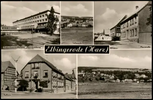 Elbingerode-Oberharz am Brocken Diakonissenmutterhaus, Rathaus und Pfarrstraße 1963