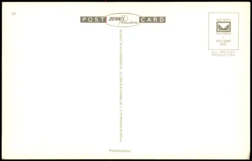 Postcard Whitby Ruine der Whitby Abbey 1965