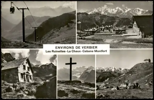 Verbier Environs de Verbier: Les Ruinettes, La Chaux und Cabane Montfort 1960