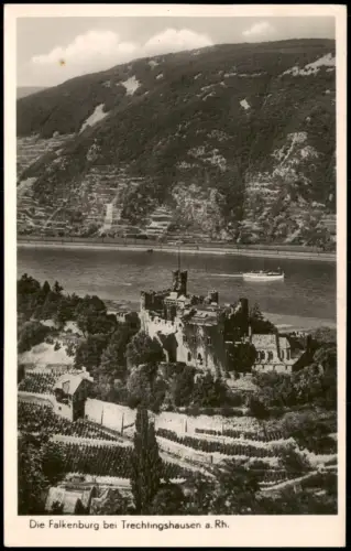 Ansichtskarte Trechtingshausen Die Falkenburg 1962