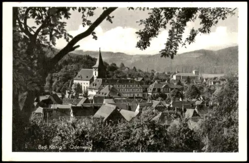 Ansichtskarte Bad König Stadtpartie 1959