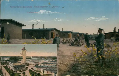 Postcard Neuhammer am Queis Świętoszów Truppenübungsplatz 1916 Feldpoststempel