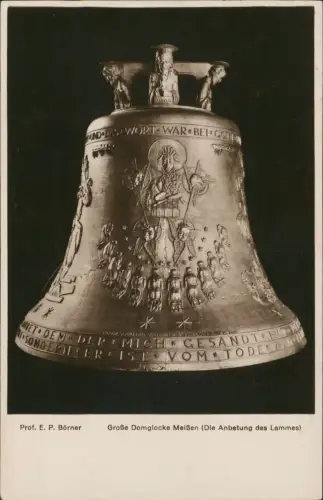 Ansichtskarte Meißen Domglocke - Fotokarte 1932