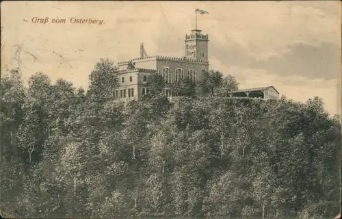 Ansichtskarte Cossebaude-Dresden Ausflugsgaststätte Osterberg 1910