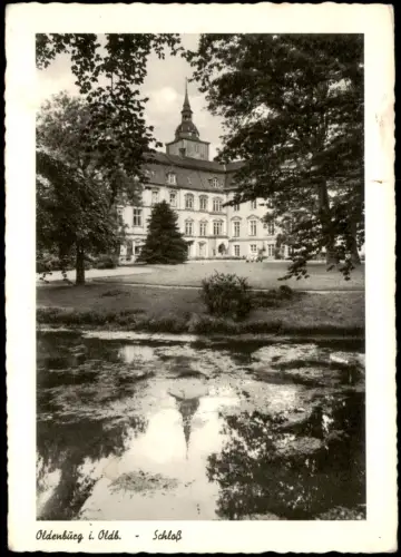 Ansichtskarte Oldenburg Partie am Schloss 1953