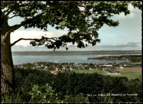 Herrsching am Ammersee Blick von Andechs auf Herrsching am Ammersee 1966