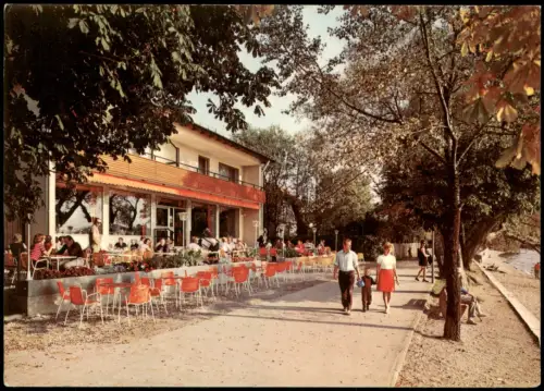 Ansichtskarte Herrsching am Ammersee CAFÉ PROMENADE Grillrestaurant 1970
