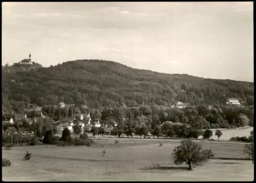 Herrsching am Ammersee Blick von der Zoll-  Finanzschule Kloster Andechs 1960