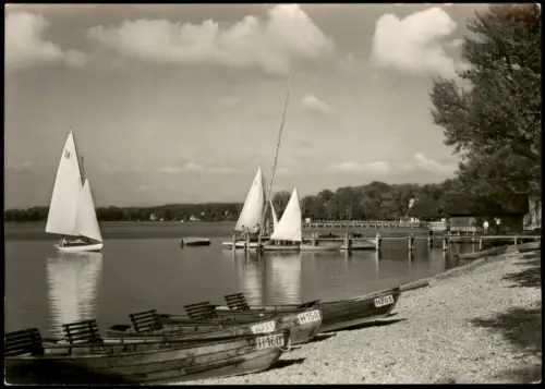 Herrsching am Ammersee Panorama Ammersee Blick von der Strandpromenade 1960