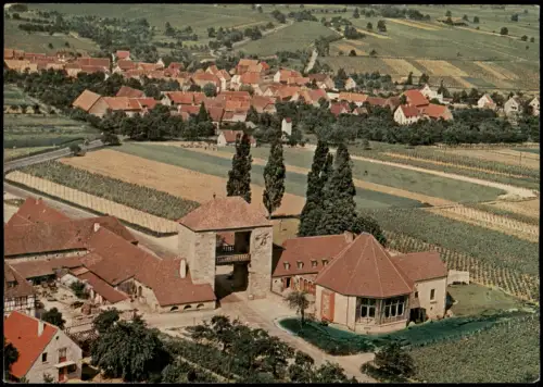 Schweigen-Rechtenbach Luftbild Deutsches Weintor Gaststätte 1962